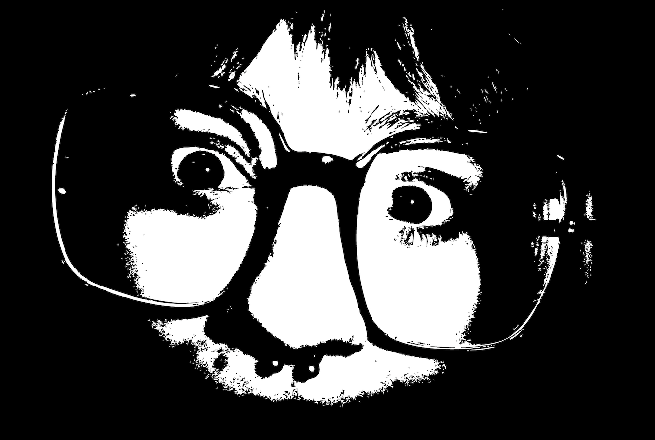 face with glasses